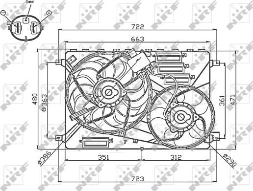 NRF 47756 - Ventilators, Motora dzesēšanas sistēma autodraugiem.lv