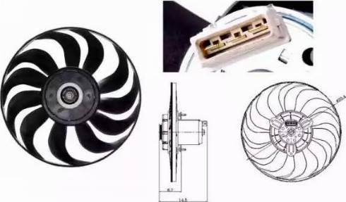 NRF 47700 - Ventilators, Motora dzesēšanas sistēma autodraugiem.lv