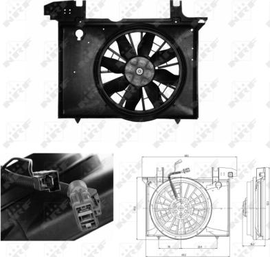 NRF 47703 - Ventilators, Motora dzesēšanas sistēma autodraugiem.lv