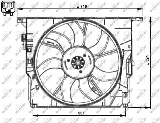 NRF 47727 - Ventilators, Motora dzesēšanas sistēma autodraugiem.lv