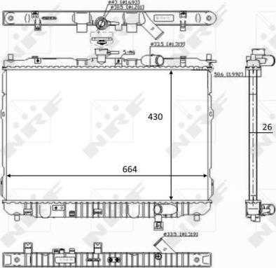 NRF 59046 - Radiators, Motora dzesēšanas sistēma autodraugiem.lv