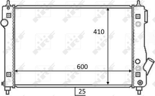 NRF 59054 - Radiators, Motora dzesēšanas sistēma autodraugiem.lv