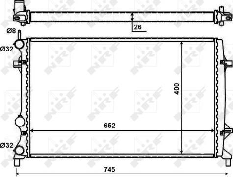 NRF 59057 - Radiators, Motora dzesēšanas sistēma autodraugiem.lv