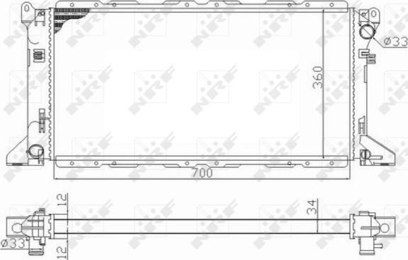 NRF 59013 - Radiators, Motora dzesēšanas sistēma autodraugiem.lv