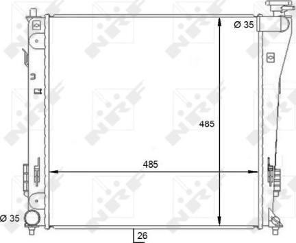 NRF 59086 - Radiators, Motora dzesēšanas sistēma autodraugiem.lv