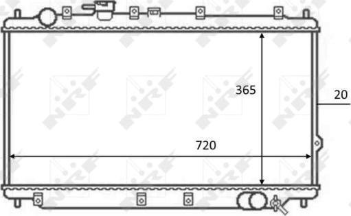 NRF 59082 - Radiators, Motora dzesēšanas sistēma autodraugiem.lv