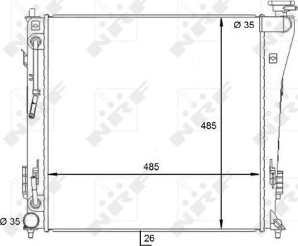 NRF 59087 - Radiators, Motora dzesēšanas sistēma autodraugiem.lv