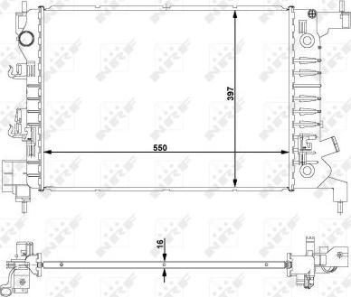 NRF 59149 - Radiators, Motora dzesēšanas sistēma autodraugiem.lv