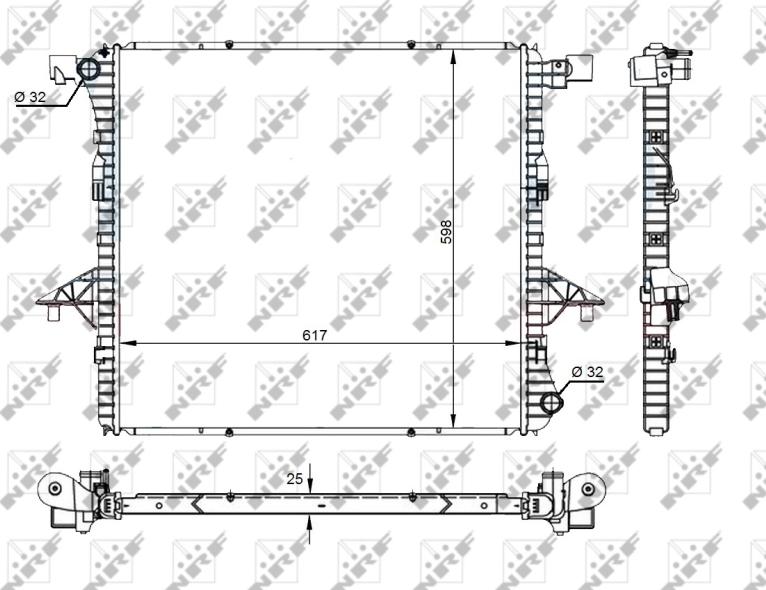 NRF 59145A - Radiators, Motora dzesēšanas sistēma autodraugiem.lv