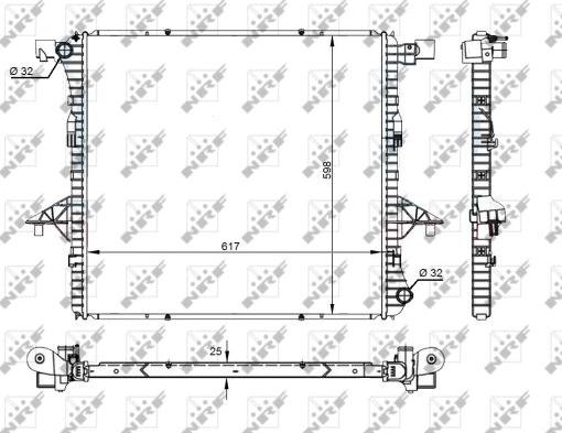 NRF 59145 - Radiators, Motora dzesēšanas sistēma autodraugiem.lv