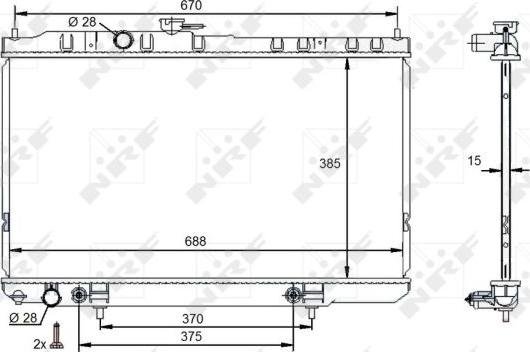 NRF 59100 - Radiators, Motora dzesēšanas sistēma autodraugiem.lv