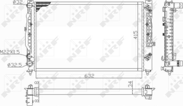 NRF 59101 - Radiators, Motora dzesēšanas sistēma autodraugiem.lv