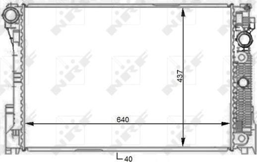 NRF 59108 - Radiators, Motora dzesēšanas sistēma autodraugiem.lv