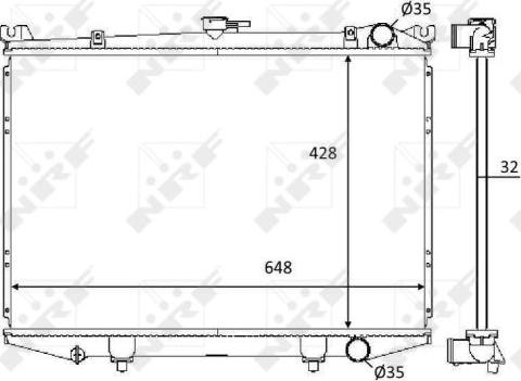 NRF 59114 - Radiators, Motora dzesēšanas sistēma autodraugiem.lv