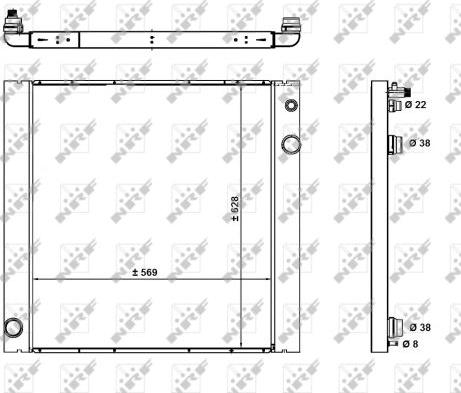 NRF 59182 - Radiators, Motora dzesēšanas sistēma autodraugiem.lv