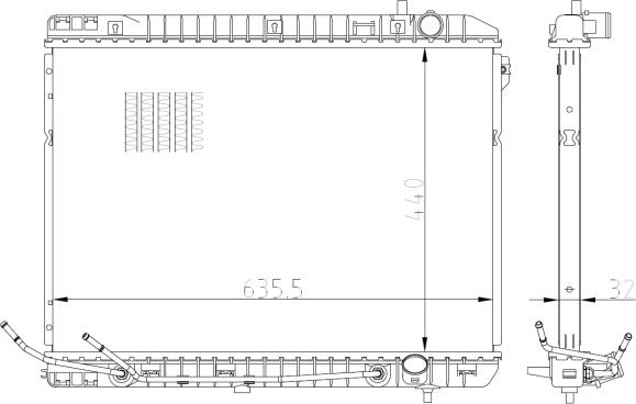 NRF 59297 - Radiators, Motora dzesēšanas sistēma autodraugiem.lv