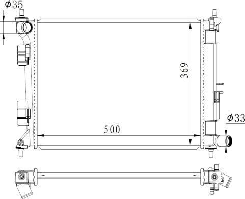 NRF 59263 - Radiators, Motora dzesēšanas sistēma autodraugiem.lv