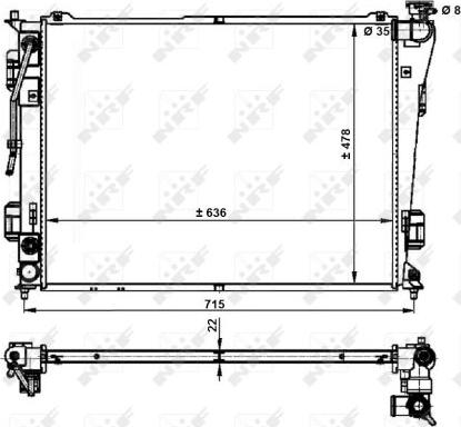 NRF 59200 - Radiators, Motora dzesēšanas sistēma autodraugiem.lv