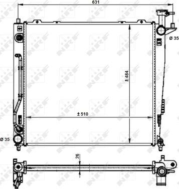 NRF 59201 - Radiators, Motora dzesēšanas sistēma autodraugiem.lv