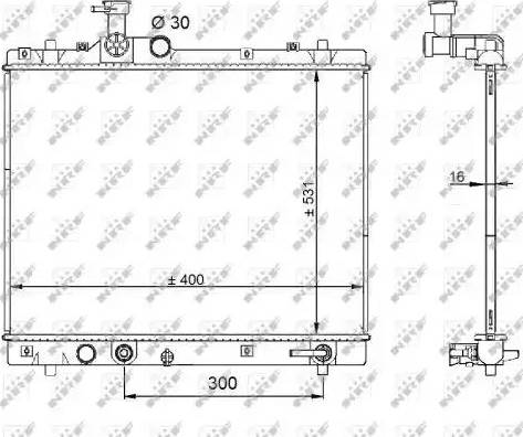 NRF 59208 - Radiators, Motora dzesēšanas sistēma autodraugiem.lv