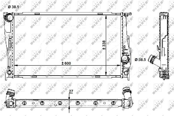 NRF 59210 - Radiators, Motora dzesēšanas sistēma autodraugiem.lv