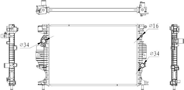 NRF 59284 - Radiators, Motora dzesēšanas sistēma autodraugiem.lv