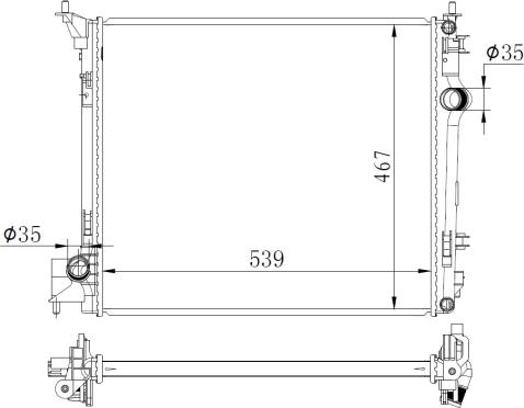 NRF 59271 - Radiators, Motora dzesēšanas sistēma autodraugiem.lv