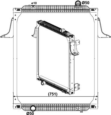 NRF 549563 - Radiators, Motora dzesēšanas sistēma autodraugiem.lv