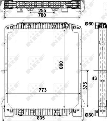 NRF 549567 - Radiators, Motora dzesēšanas sistēma autodraugiem.lv