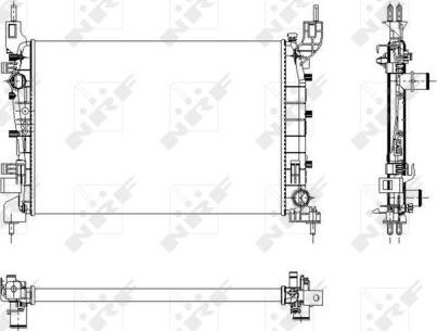 NRF 54504 - Radiators, Motora dzesēšanas sistēma autodraugiem.lv