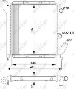 NRF 54641 - Radiators, Motora dzesēšanas sistēma autodraugiem.lv