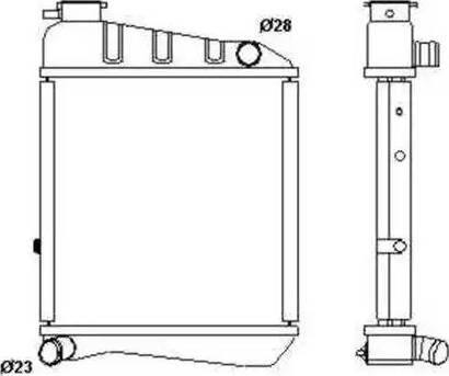 NRF 54604 - Radiators, Motora dzesēšanas sistēma autodraugiem.lv