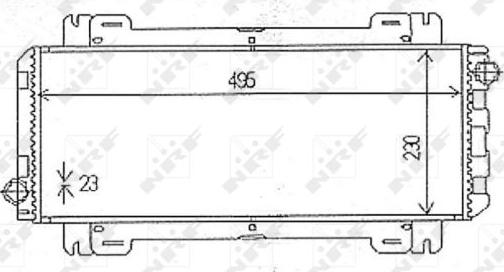 NRF 54613 - Radiators, Motora dzesēšanas sistēma autodraugiem.lv