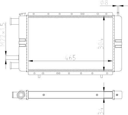 NRF 54684 - Radiators, Motora dzesēšanas sistēma autodraugiem.lv