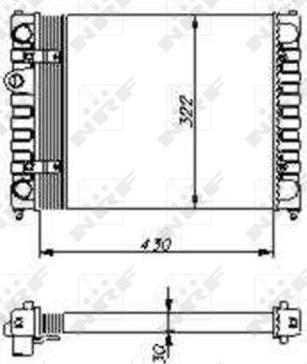 NRF 54686 - Radiators, Motora dzesēšanas sistēma autodraugiem.lv