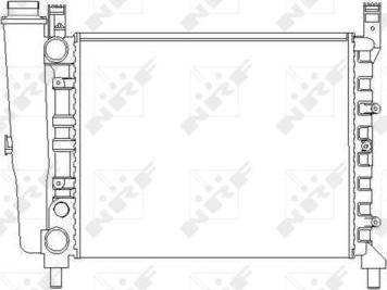 NRF 54680 - Radiators, Motora dzesēšanas sistēma autodraugiem.lv