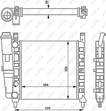 NRF 54679 - Radiators, Motora dzesēšanas sistēma autodraugiem.lv