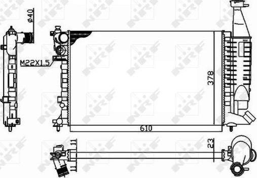 NRF 54677 - Radiators, Motora dzesēšanas sistēma autodraugiem.lv