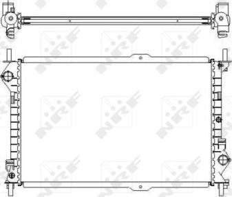 NRF 54755 - Radiators, Motora dzesēšanas sistēma autodraugiem.lv