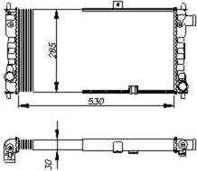 NRF 54704 - Radiators, Motora dzesēšanas sistēma autodraugiem.lv