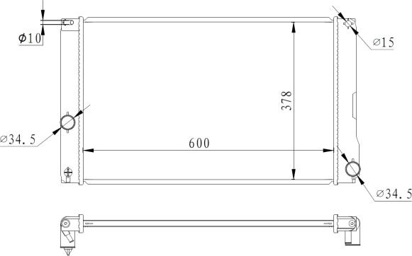 NRF 550008 - Radiators, Motora dzesēšanas sistēma autodraugiem.lv