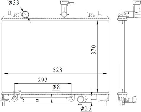 NRF 550015 - Radiators, Motora dzesēšanas sistēma autodraugiem.lv