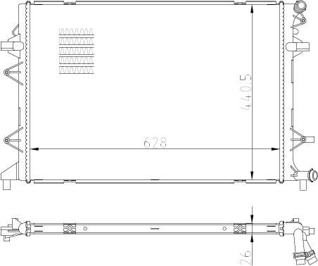 NRF 550089 - Radiators, Motora dzesēšanas sistēma autodraugiem.lv