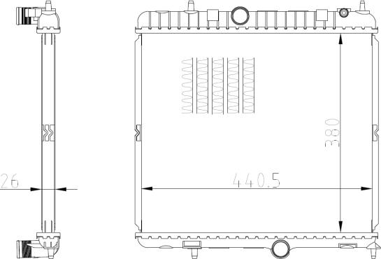 NRF 550021 - Radiators, Motora dzesēšanas sistēma autodraugiem.lv