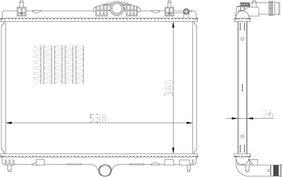 NRF 550027 - Radiators, Motora dzesēšanas sistēma autodraugiem.lv