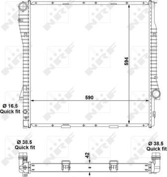 NRF 55328 - Radiators, Motora dzesēšanas sistēma autodraugiem.lv