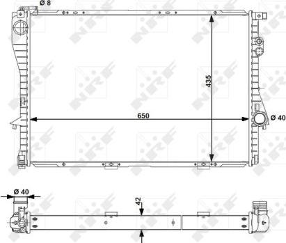 NRF 55323 - Radiators, Motora dzesēšanas sistēma autodraugiem.lv