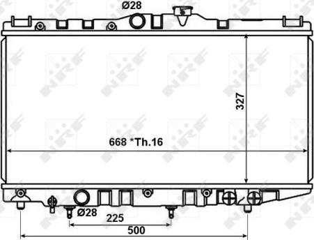 NRF 566707 - Radiators, Motora dzesēšanas sistēma autodraugiem.lv