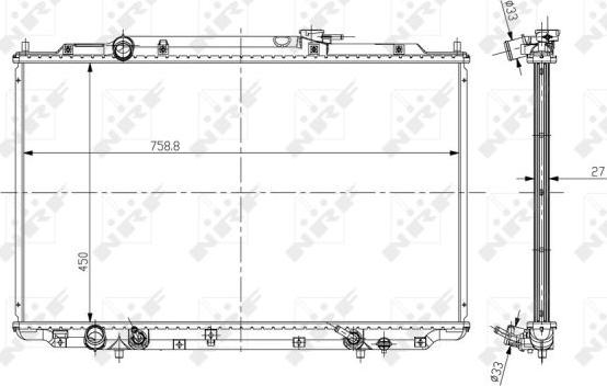 NRF 56051 - Radiators, Motora dzesēšanas sistēma autodraugiem.lv