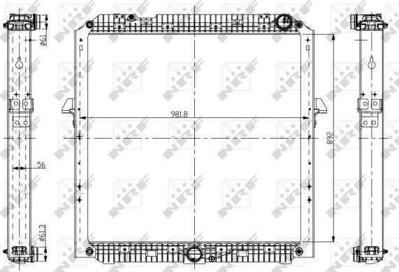 NRF 56067 - Radiators, Motora dzesēšanas sistēma autodraugiem.lv